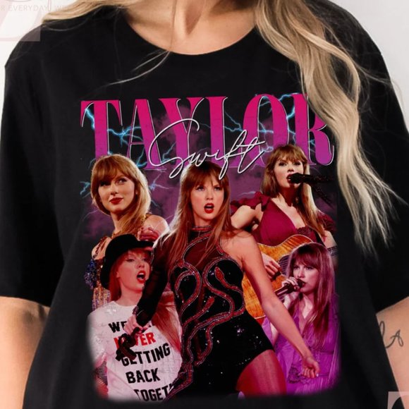 Gildan | Tops | Taylor Swift Vintage 9s Eras Tour Shirt Swiftie Concert ...